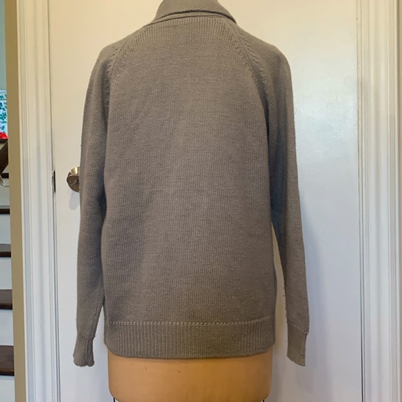 Alta Moda grey Shaw collar cardigan with cables - Picture 2 of 5